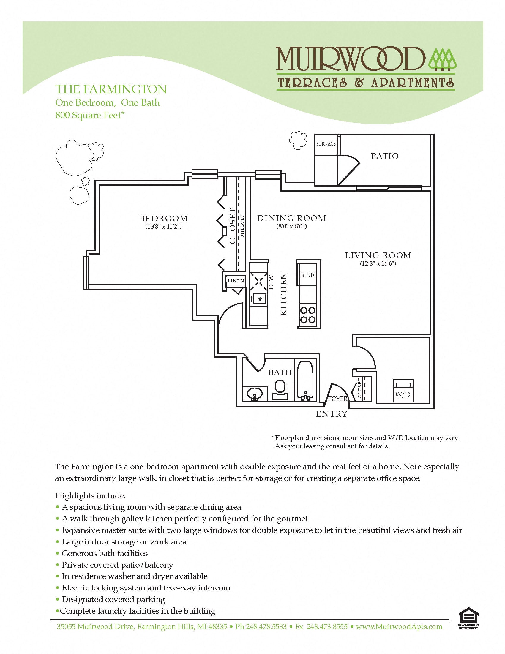 The Farmington floor plan