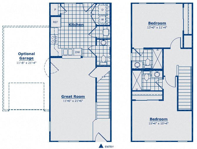 Floor Plans of Bluestone Apartments in Greenfield, IN