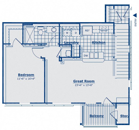 Floor Plans of Bluestone Apartments in Greenfield, IN