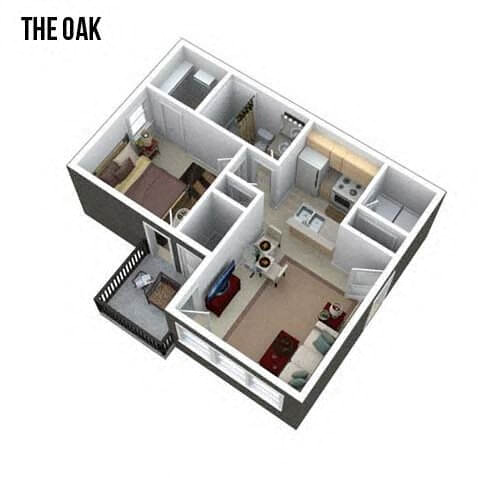 Oak floor plan
