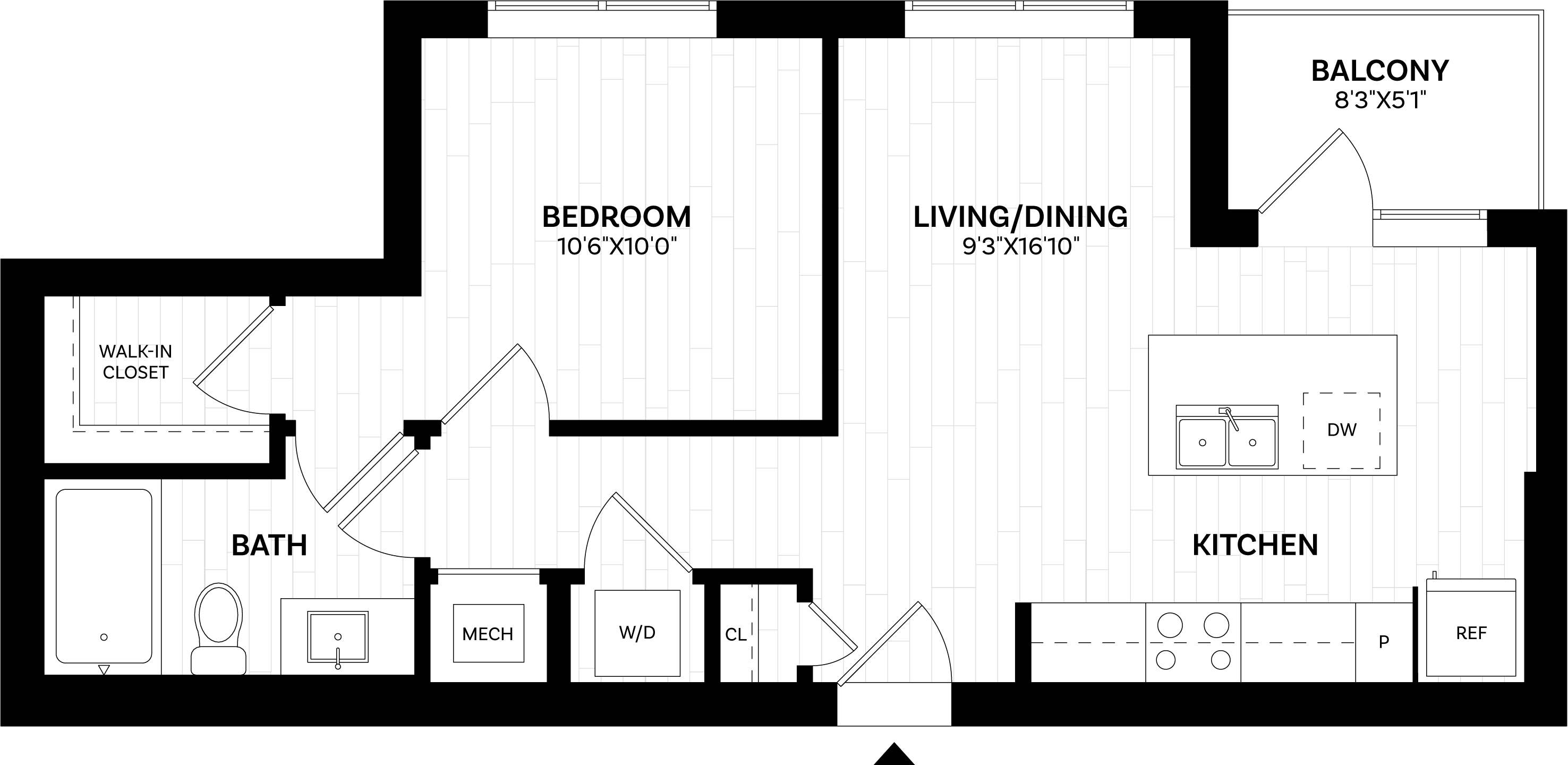 Floor Plan Image of Apartment Apt 245