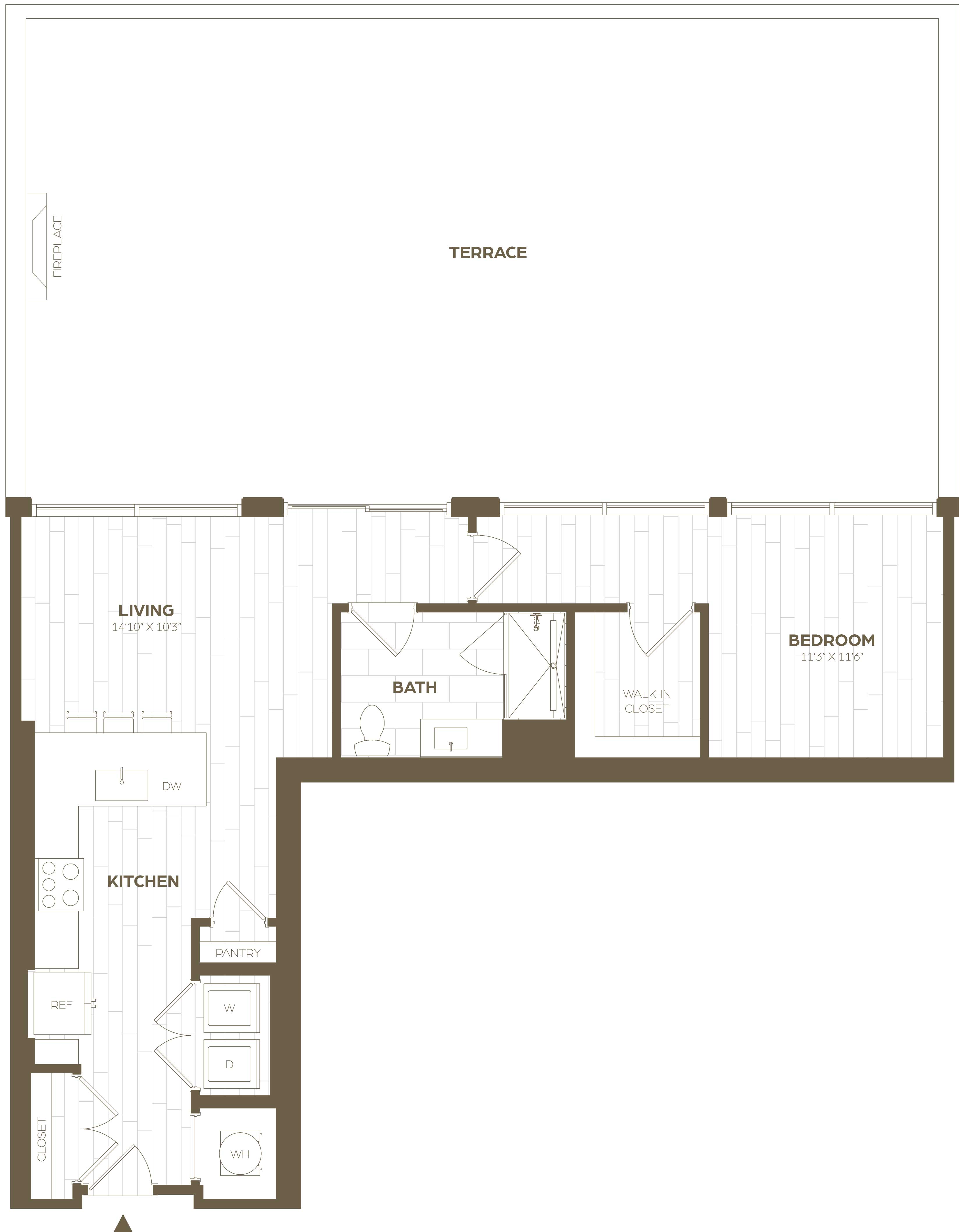 Floor Plan Image of Apartment Apt 0918
