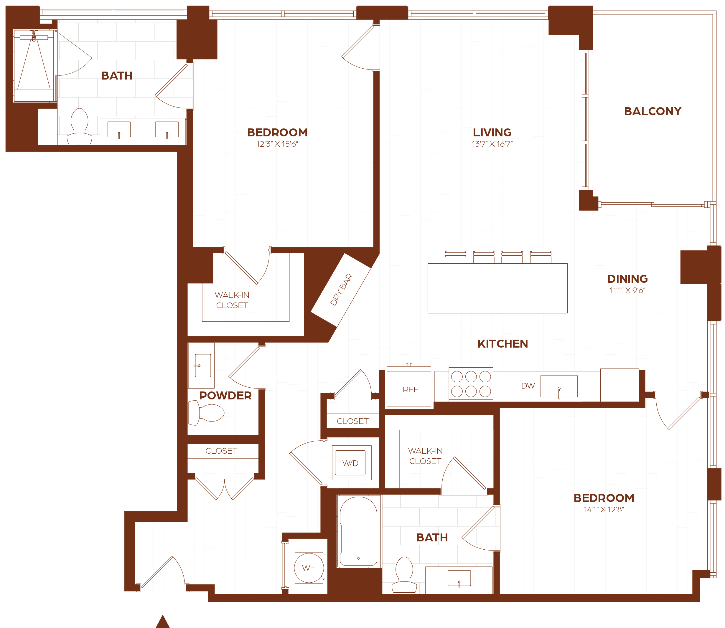 Floor Plan Image of Apartment Apt 3303