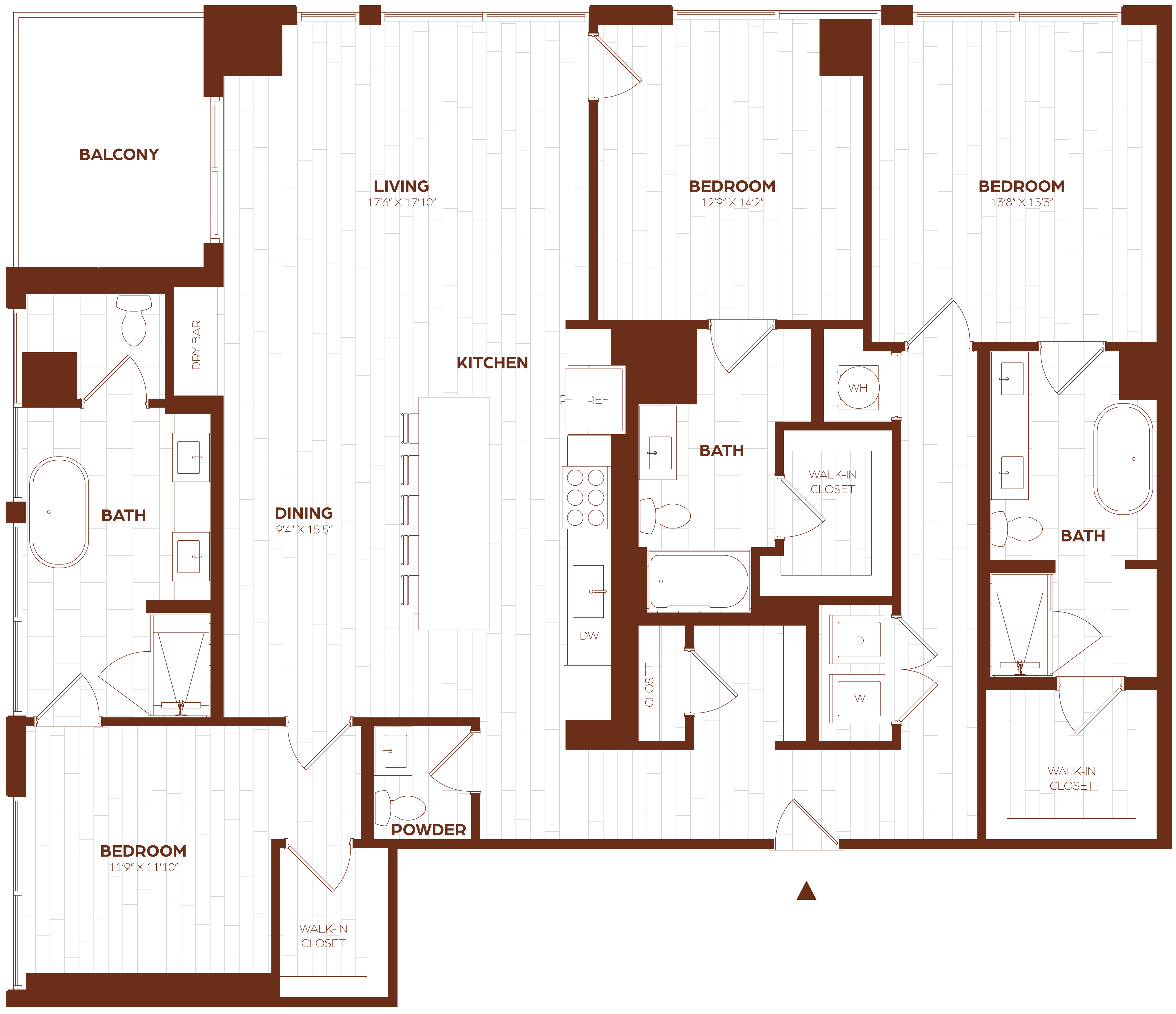 Floor Plan Image of Apartment Apt 3201