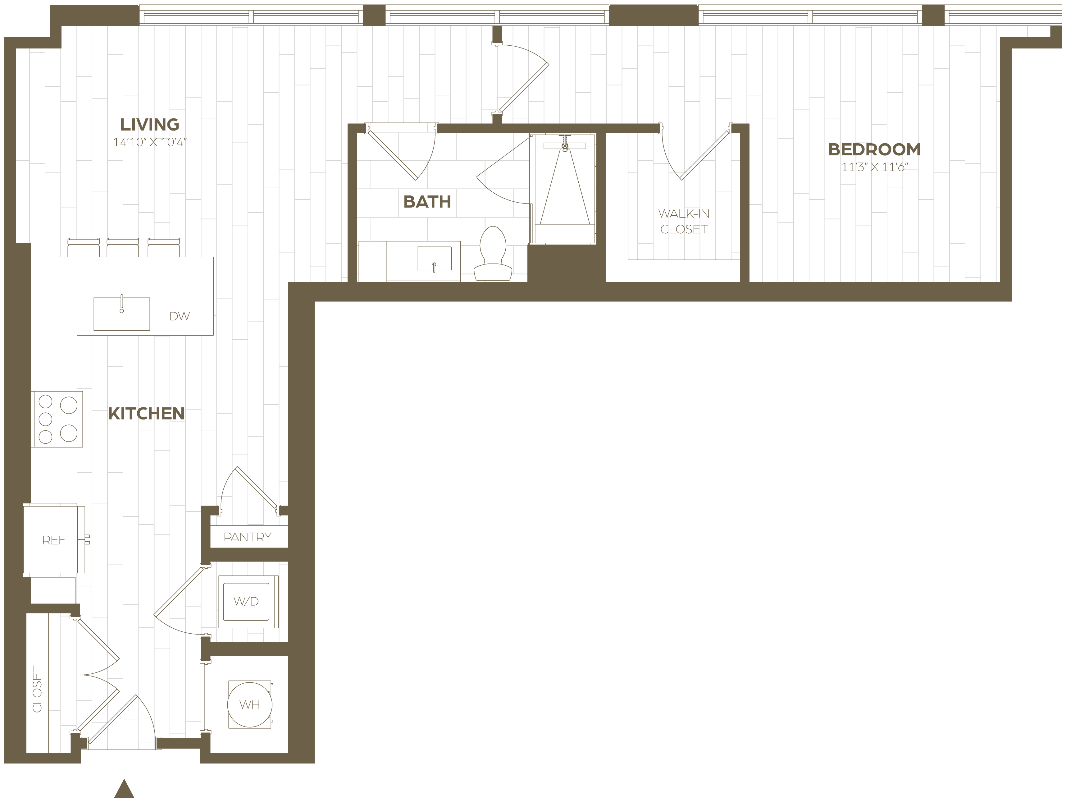 Floor Plan Image of Apartment Apt 1024