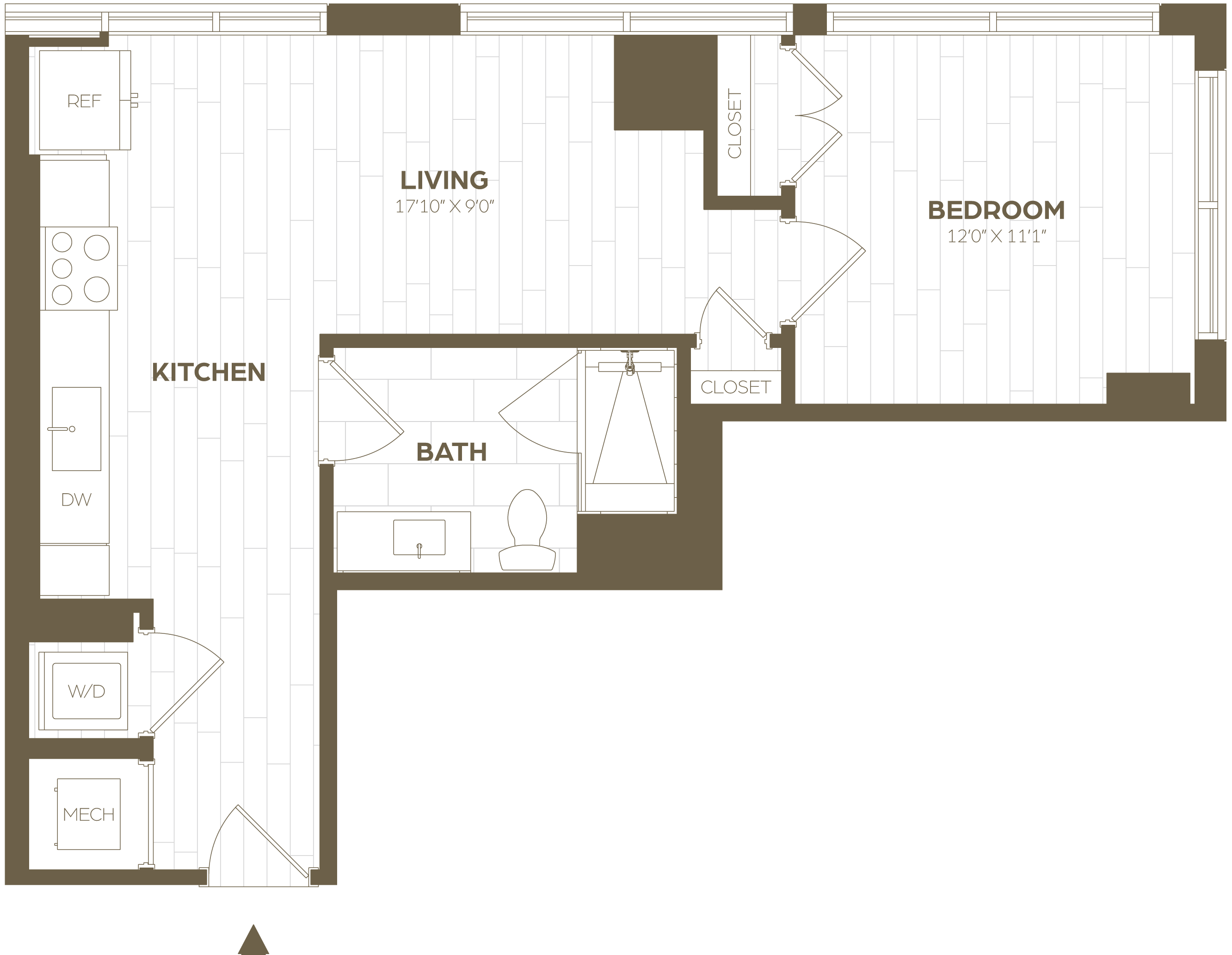 Floor Plan Image of Apartment Apt 1016