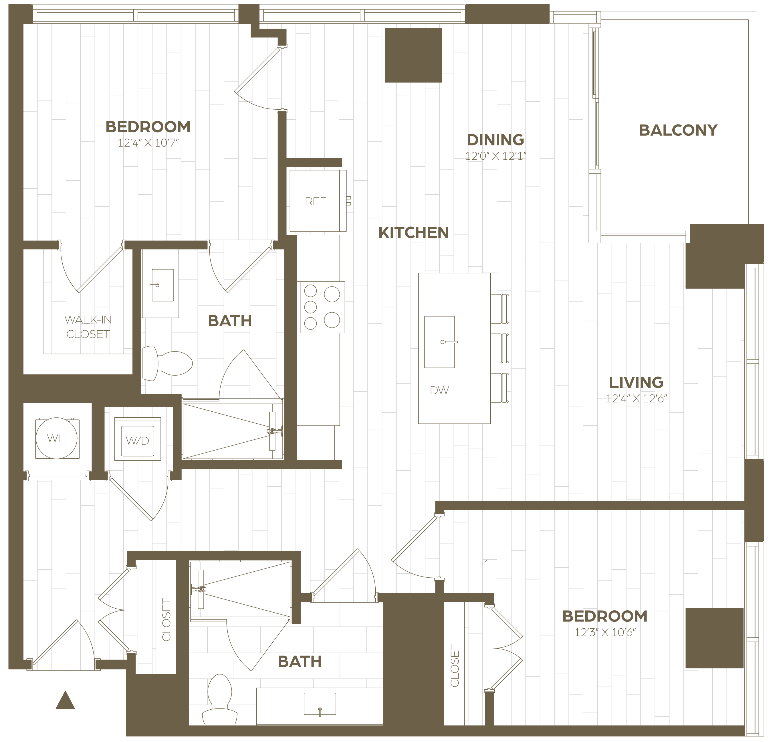 Floor Plan Image of Apartment Apt 3216