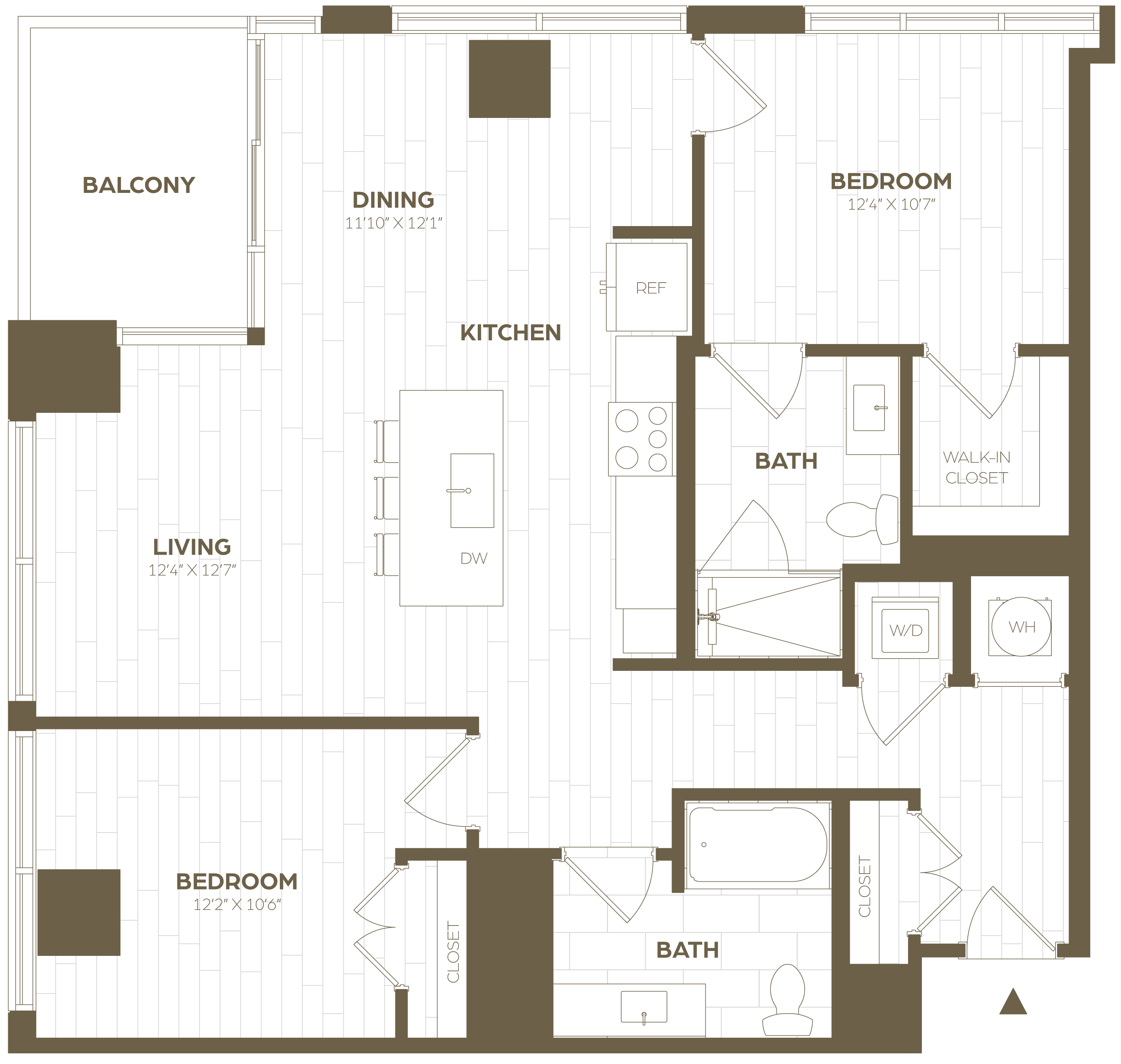 Floor Plan Image of Apartment Apt 3606