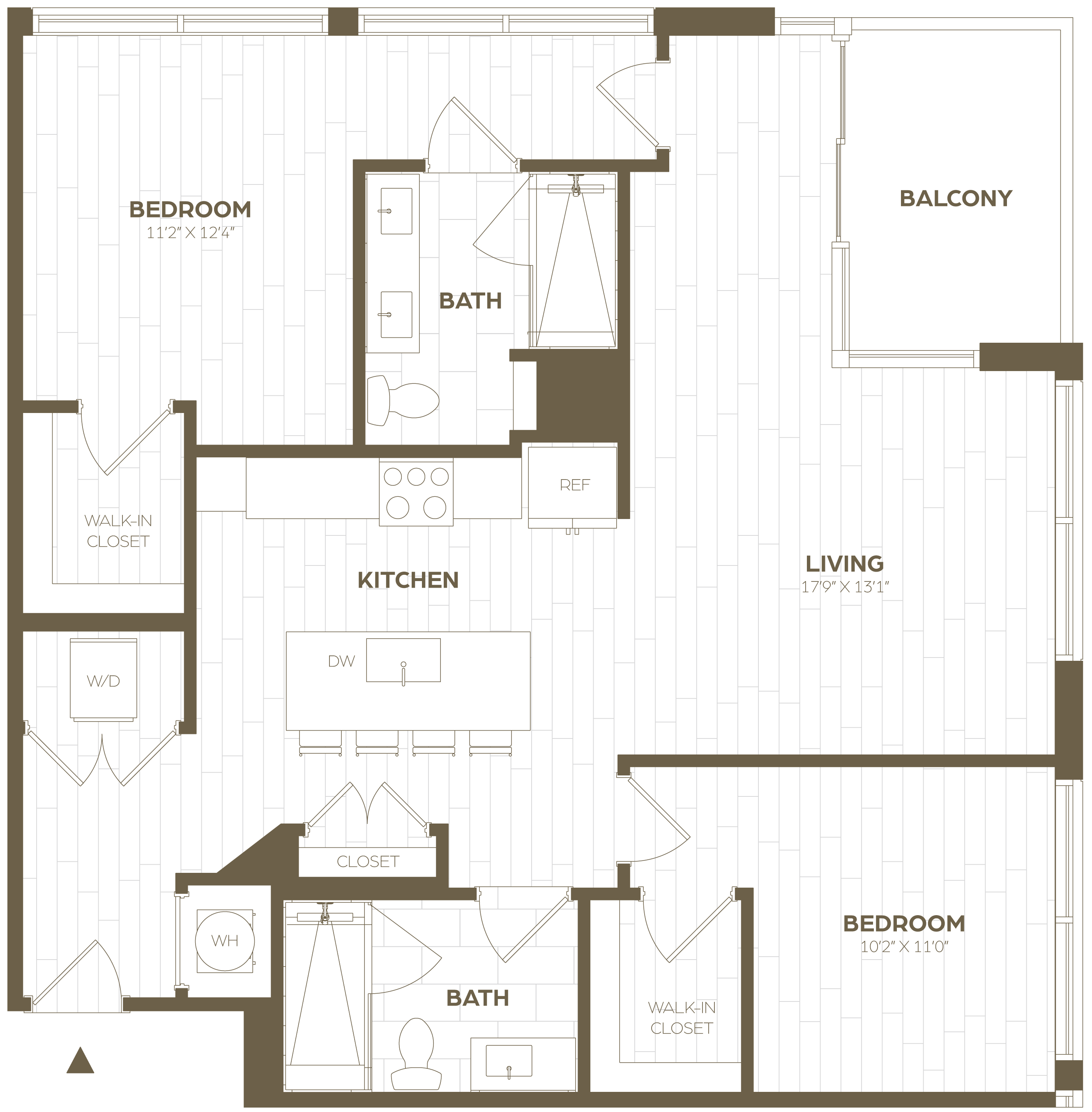 Floor Plan Image of Apartment Apt 1020