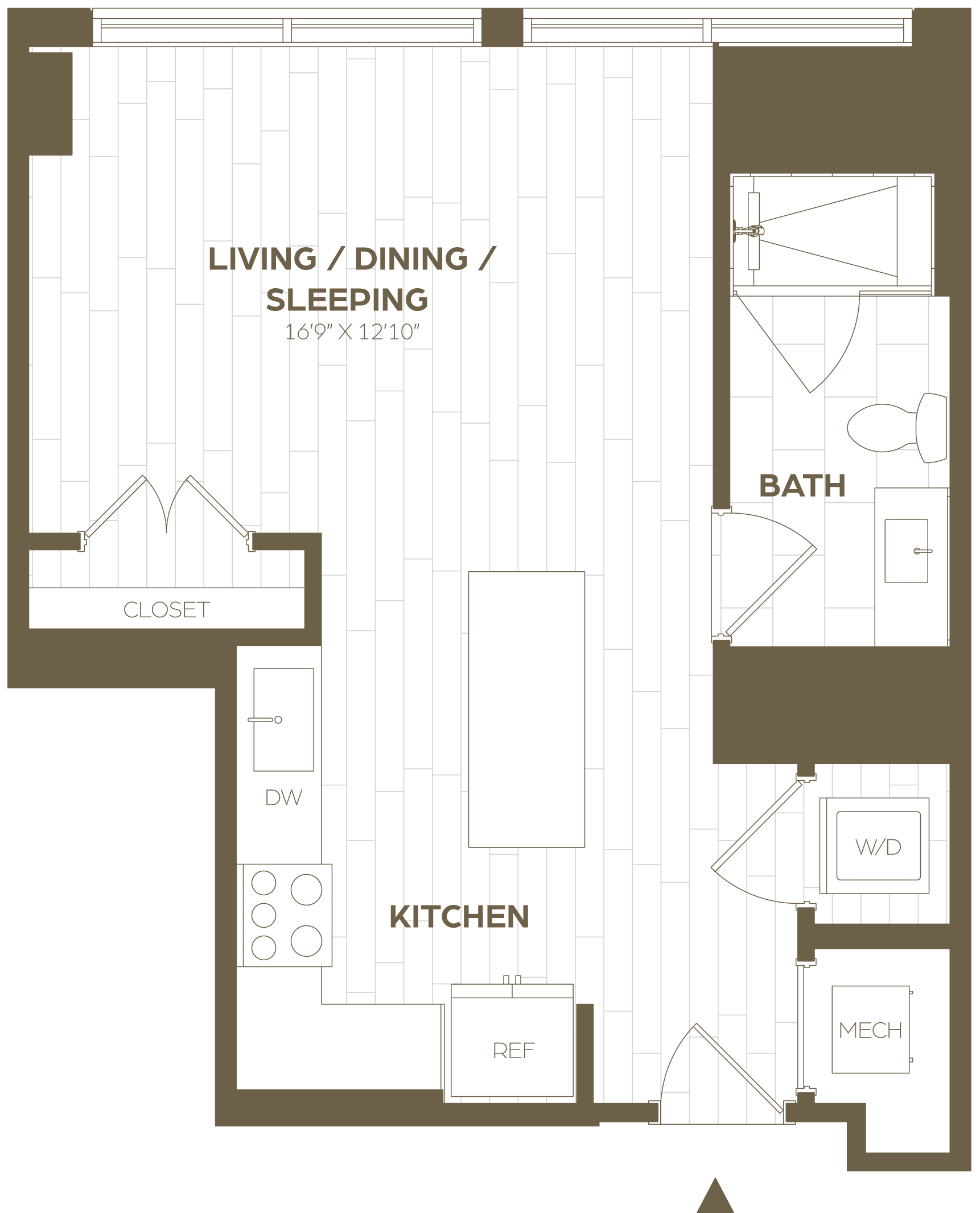 Floor Plan Image of Apartment Apt 1018