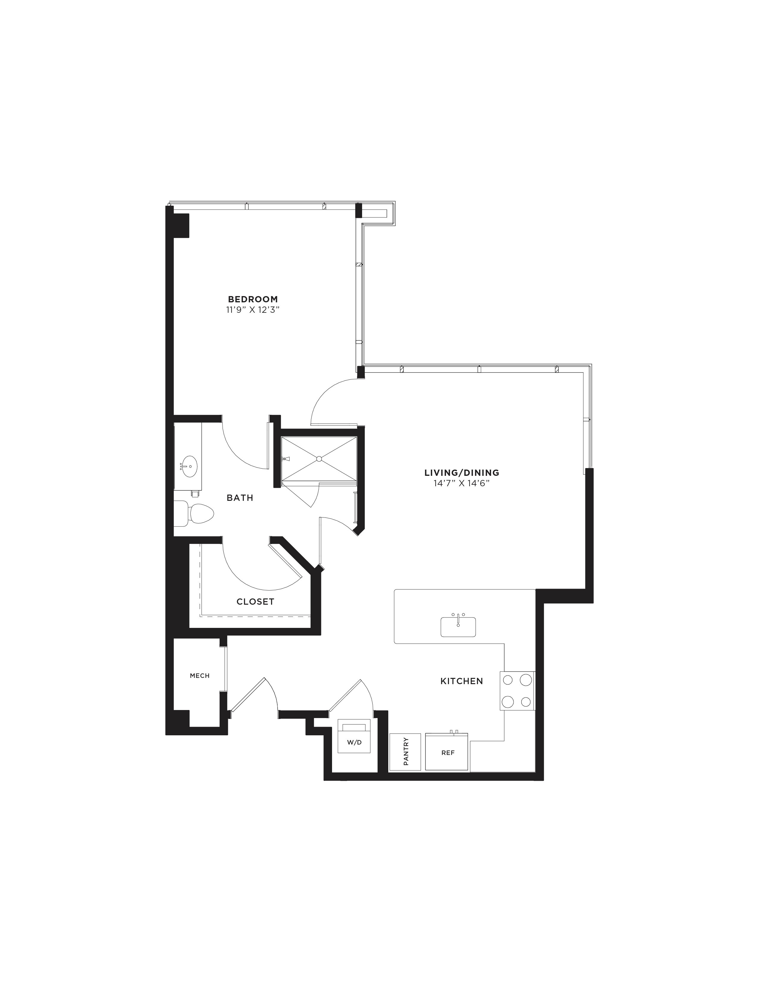 Floor Plan Image of Apartment Apt 2908