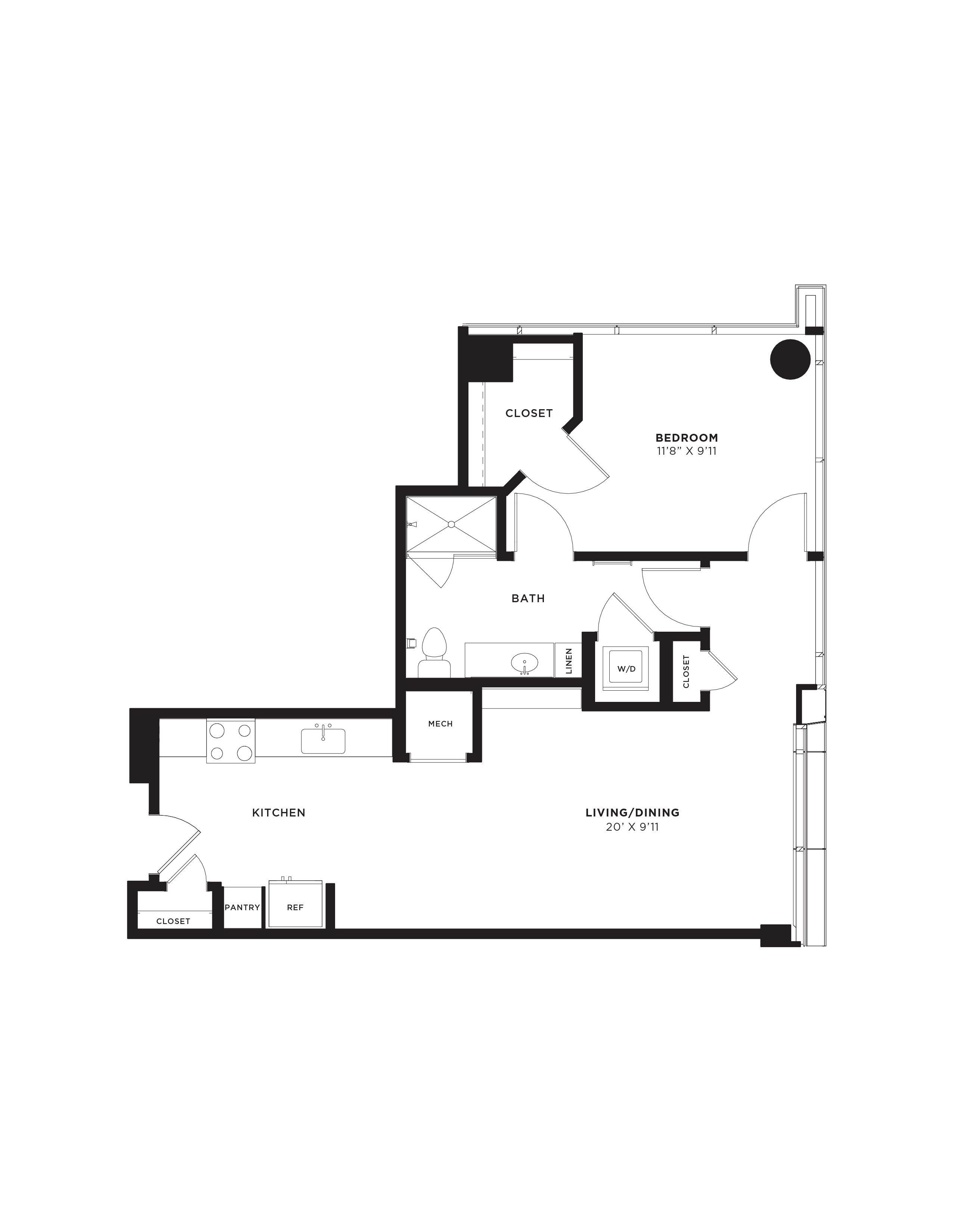 Floor Plan Image of Apartment Apt 2907