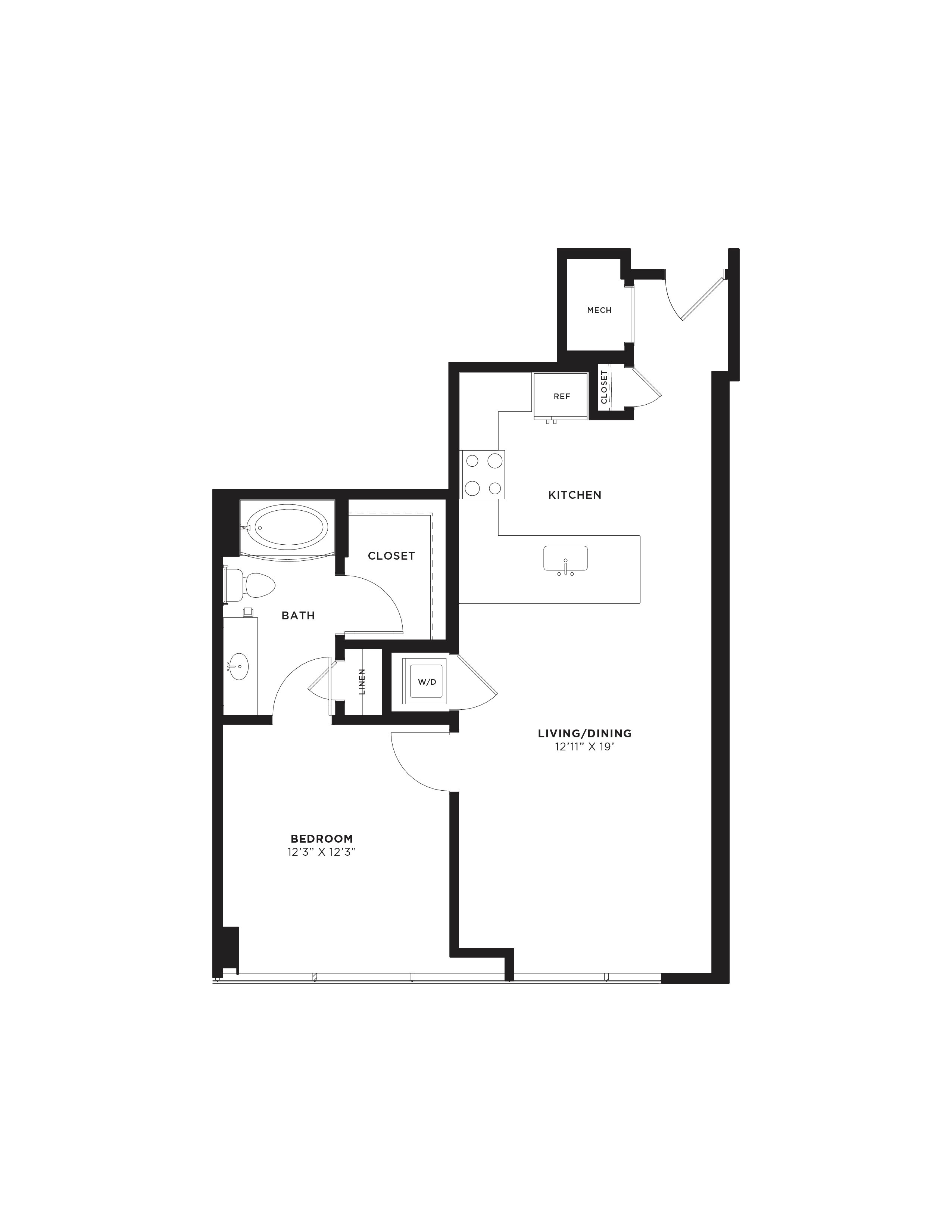 Floor Plan Image of Apartment Apt 2617