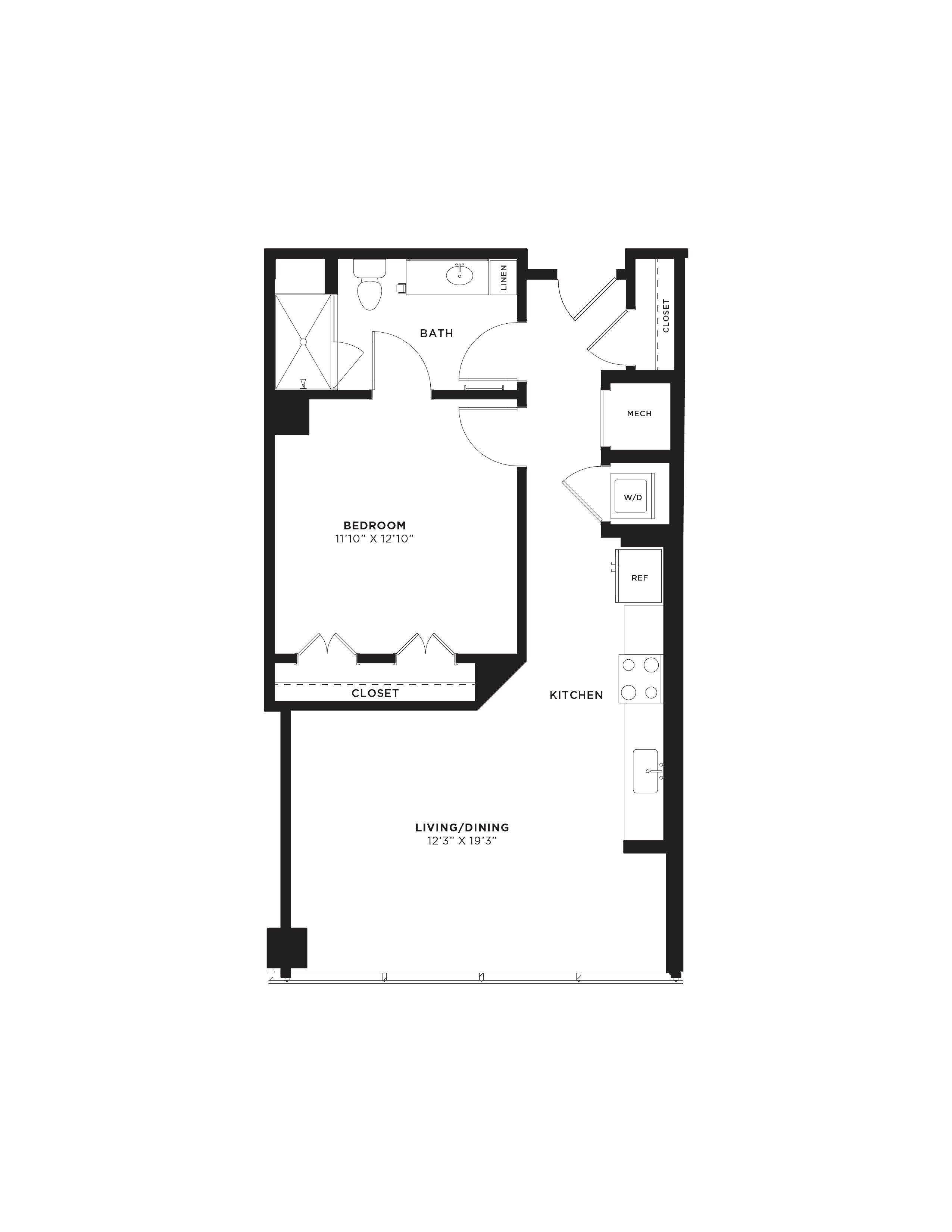 Floor Plan Image of Apartment Apt 2715