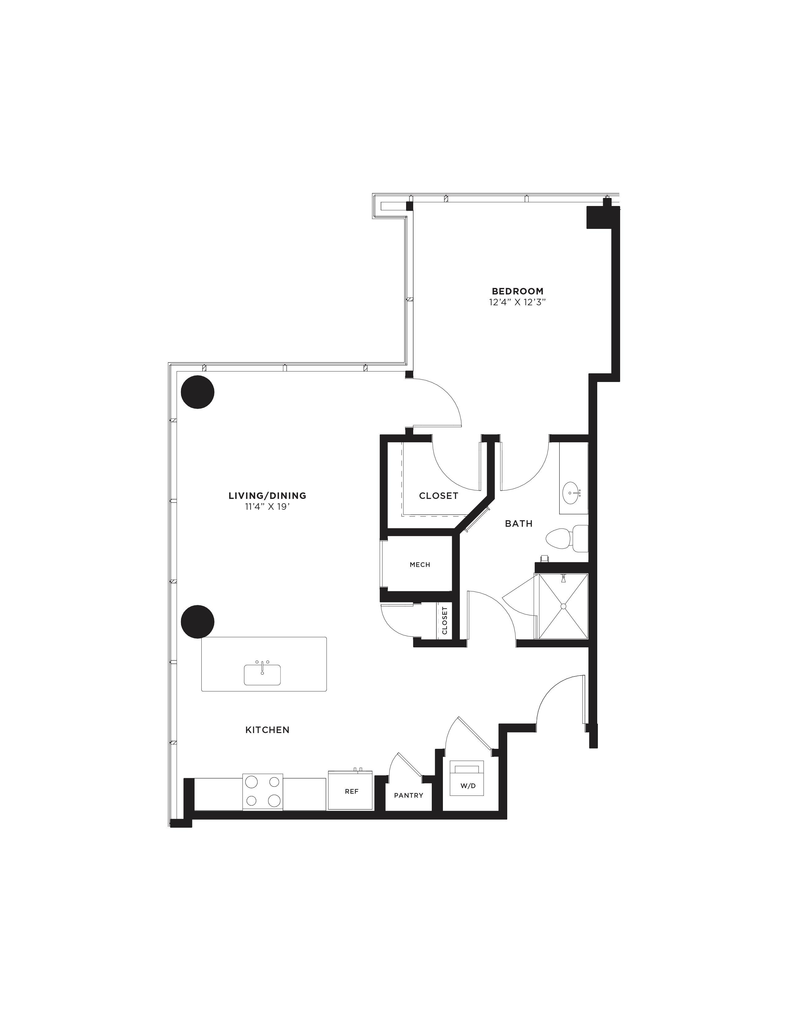 Floor Plan Image of Apartment Apt 2913