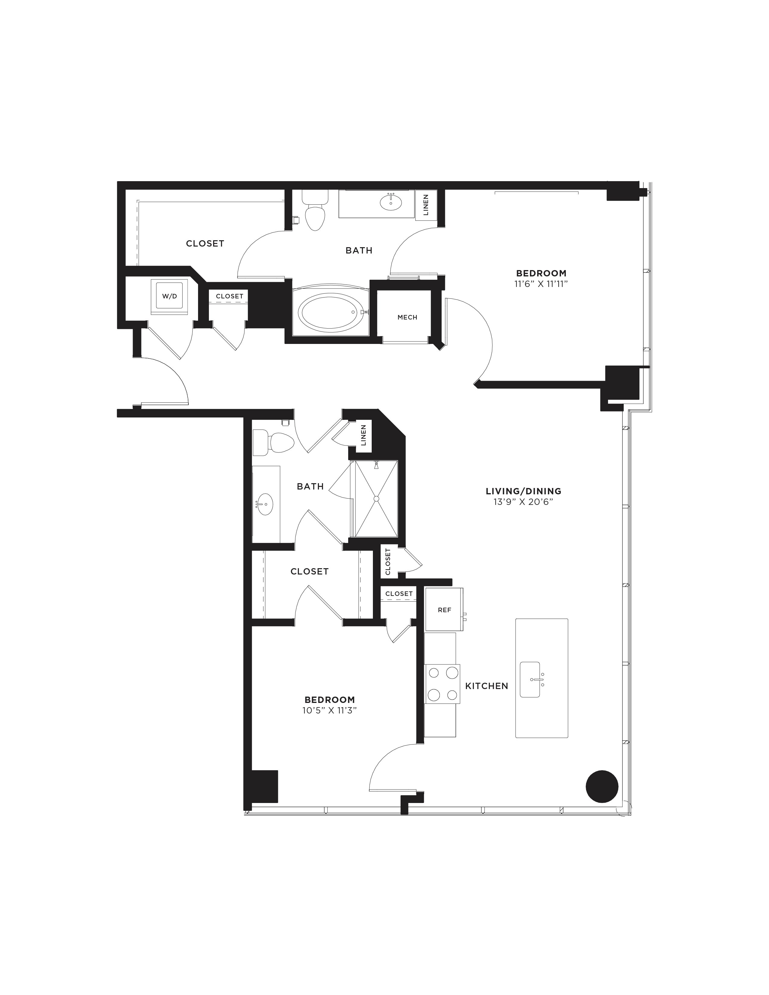 Floor Plan Image of Apartment Apt 1904