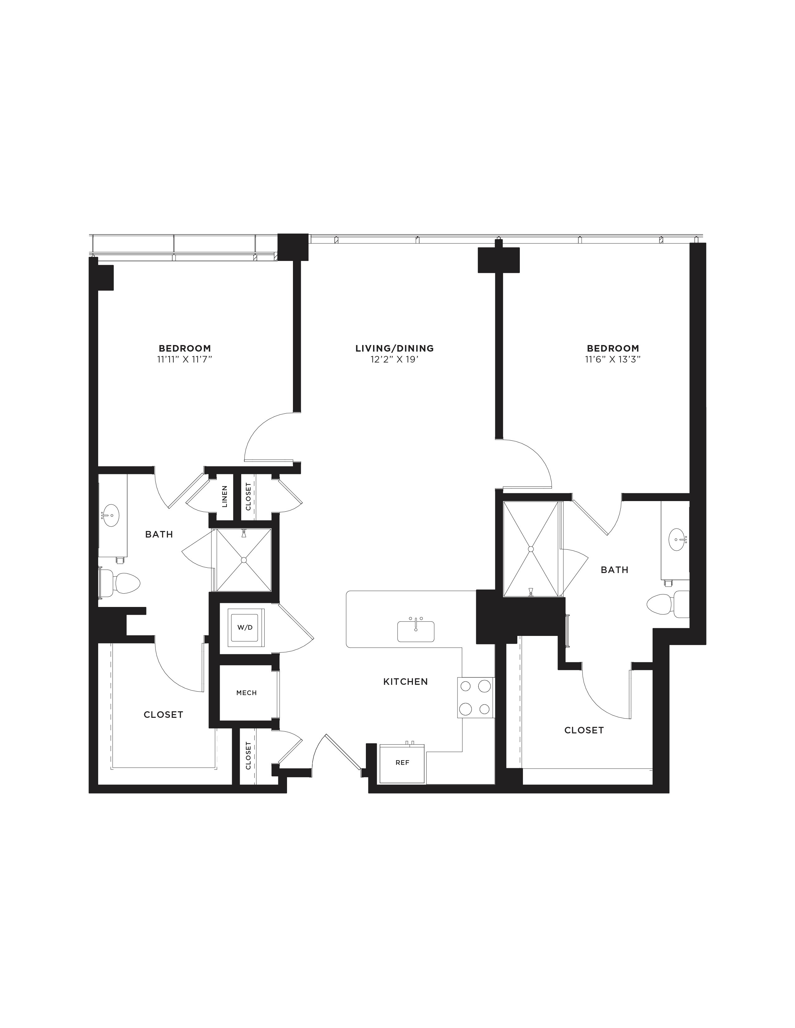 Floor Plan Image of Apartment Apt 1801