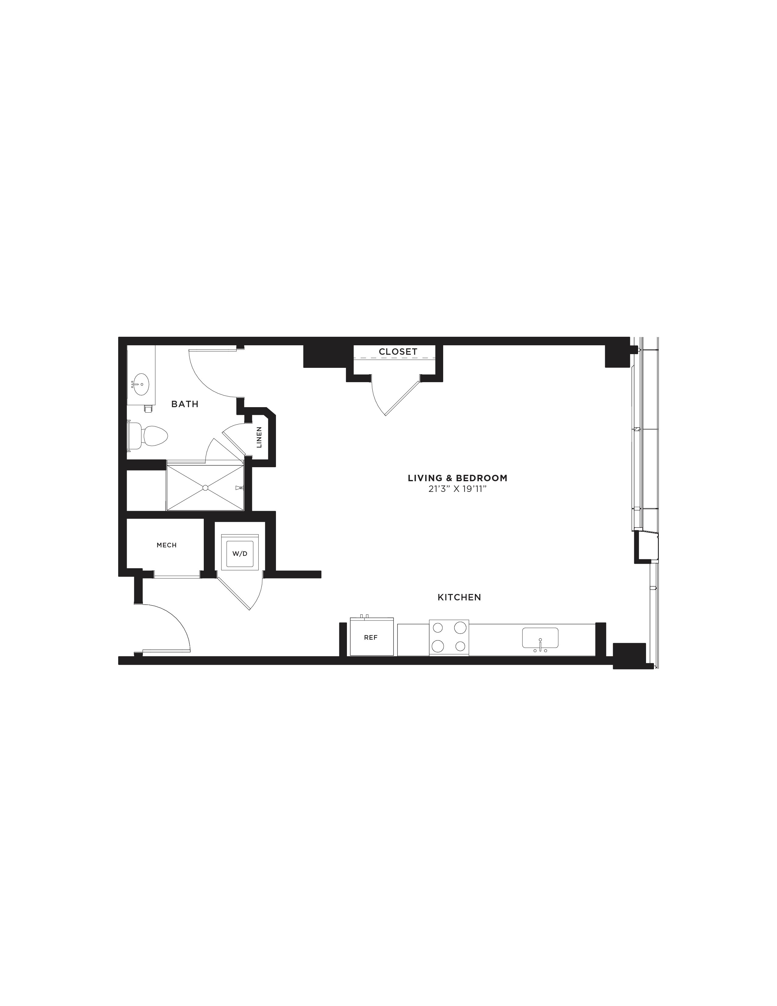 Floor Plan Image of Apartment Apt 2505
