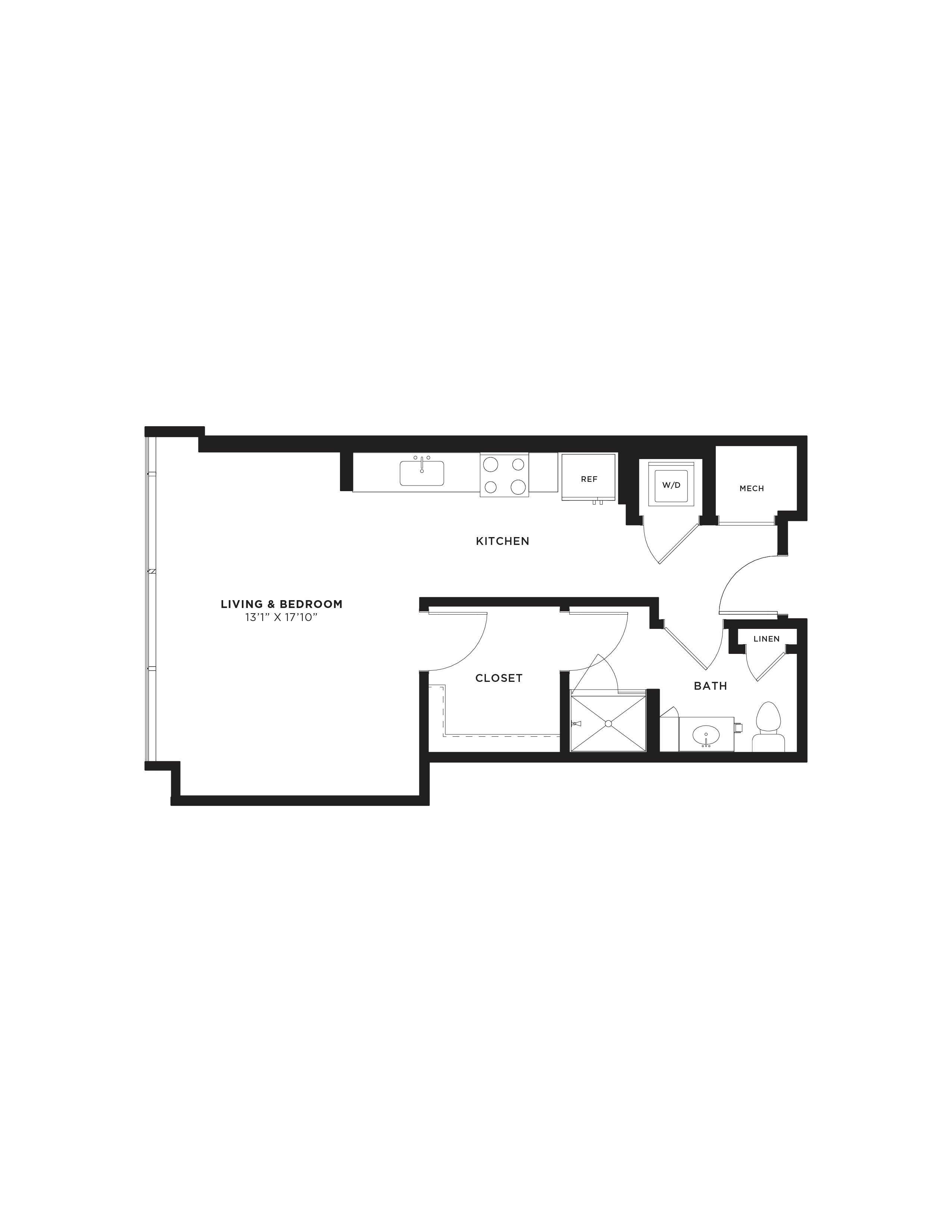 Floor Plan Image of Apartment Apt 2601