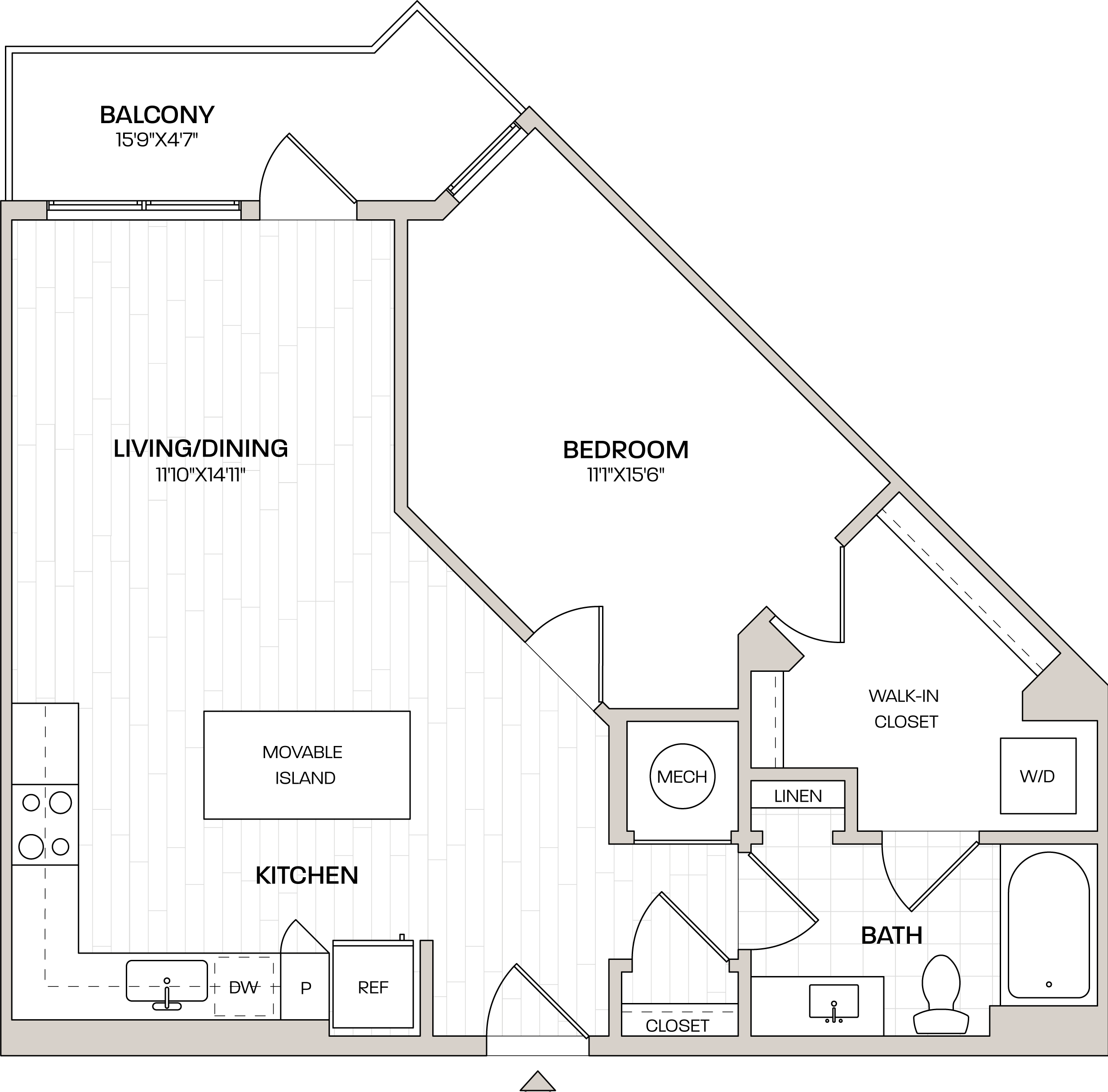 Floor Plan Image of Apartment Apt 1214