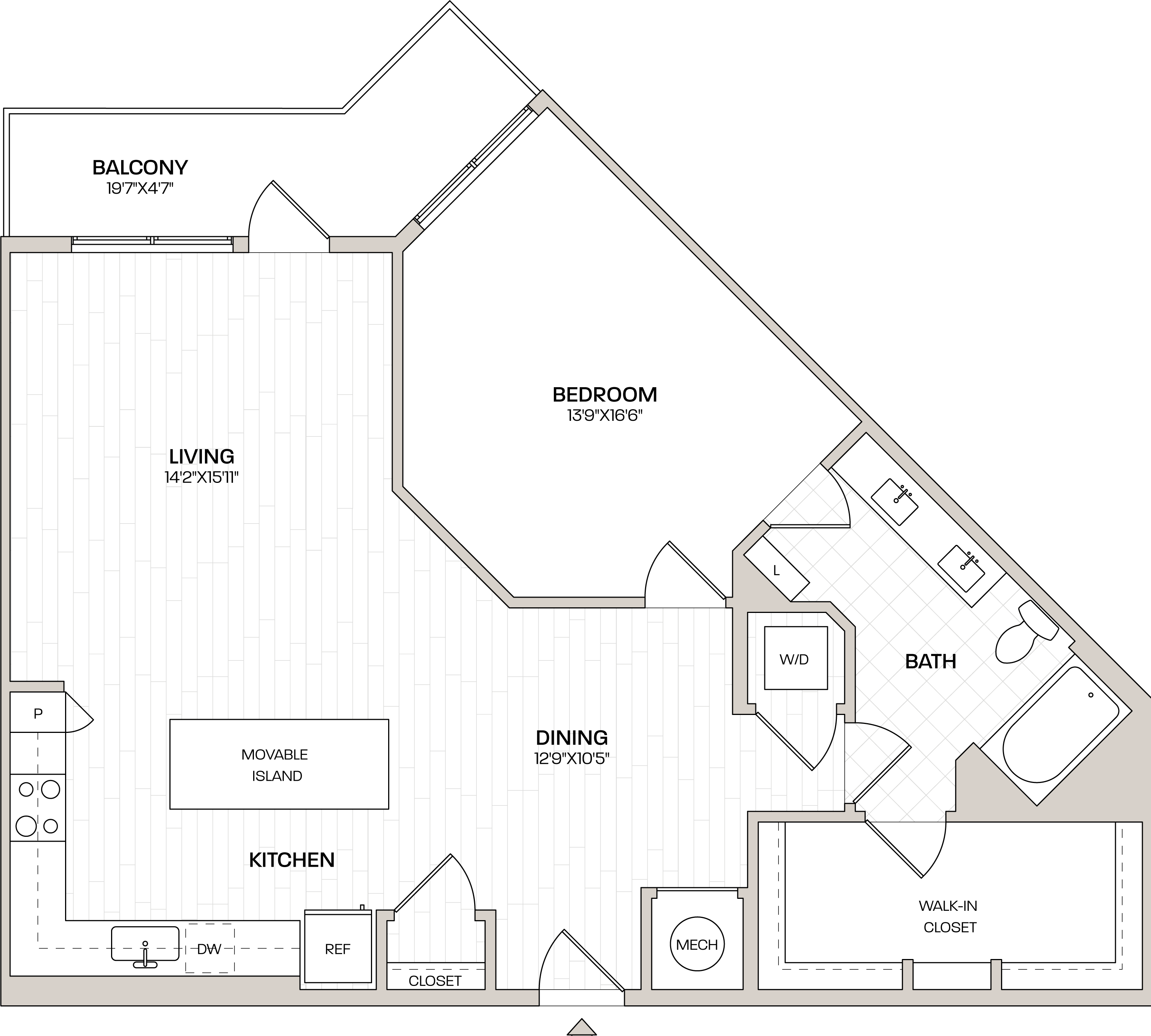 Floor Plan Image of Apartment Apt 1207