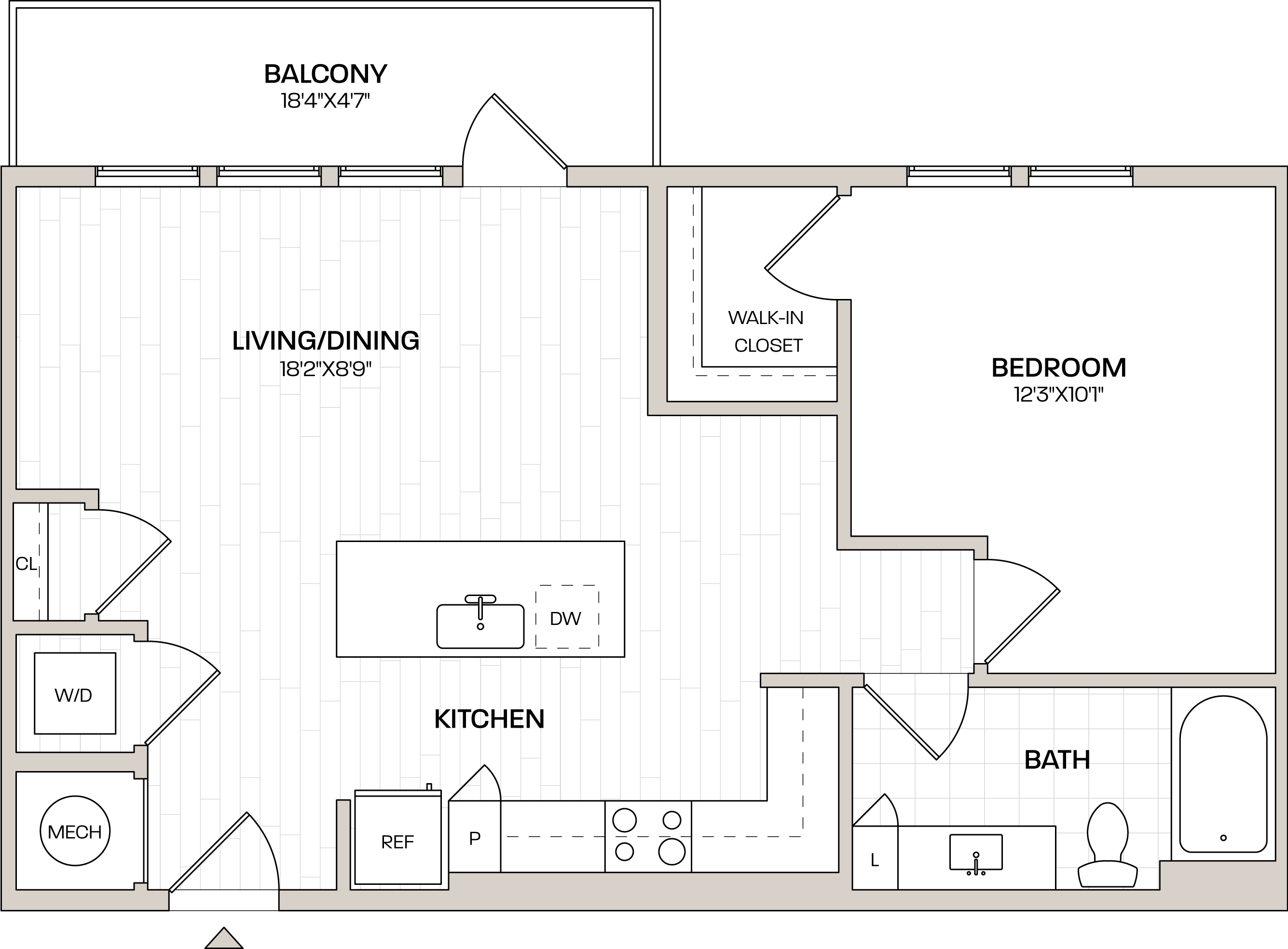 Floor Plan Image of Apartment Apt 4201