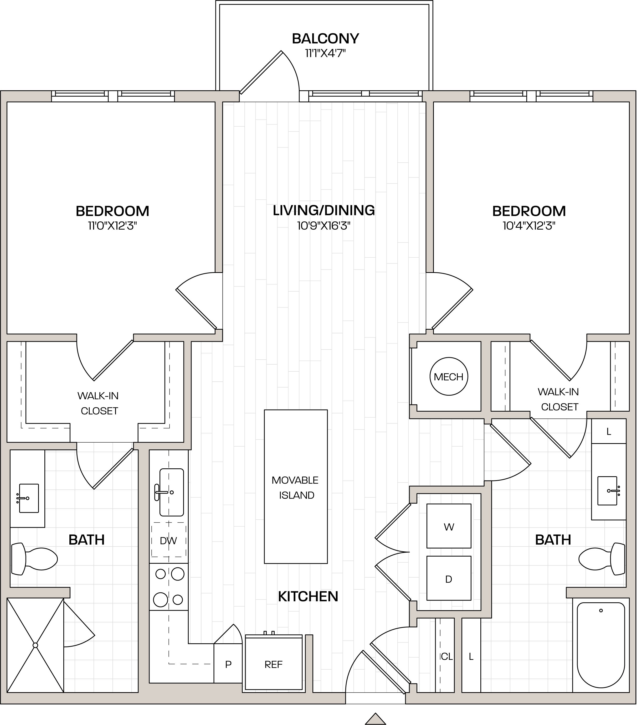 Floor Plan Image of Apartment Apt 1203