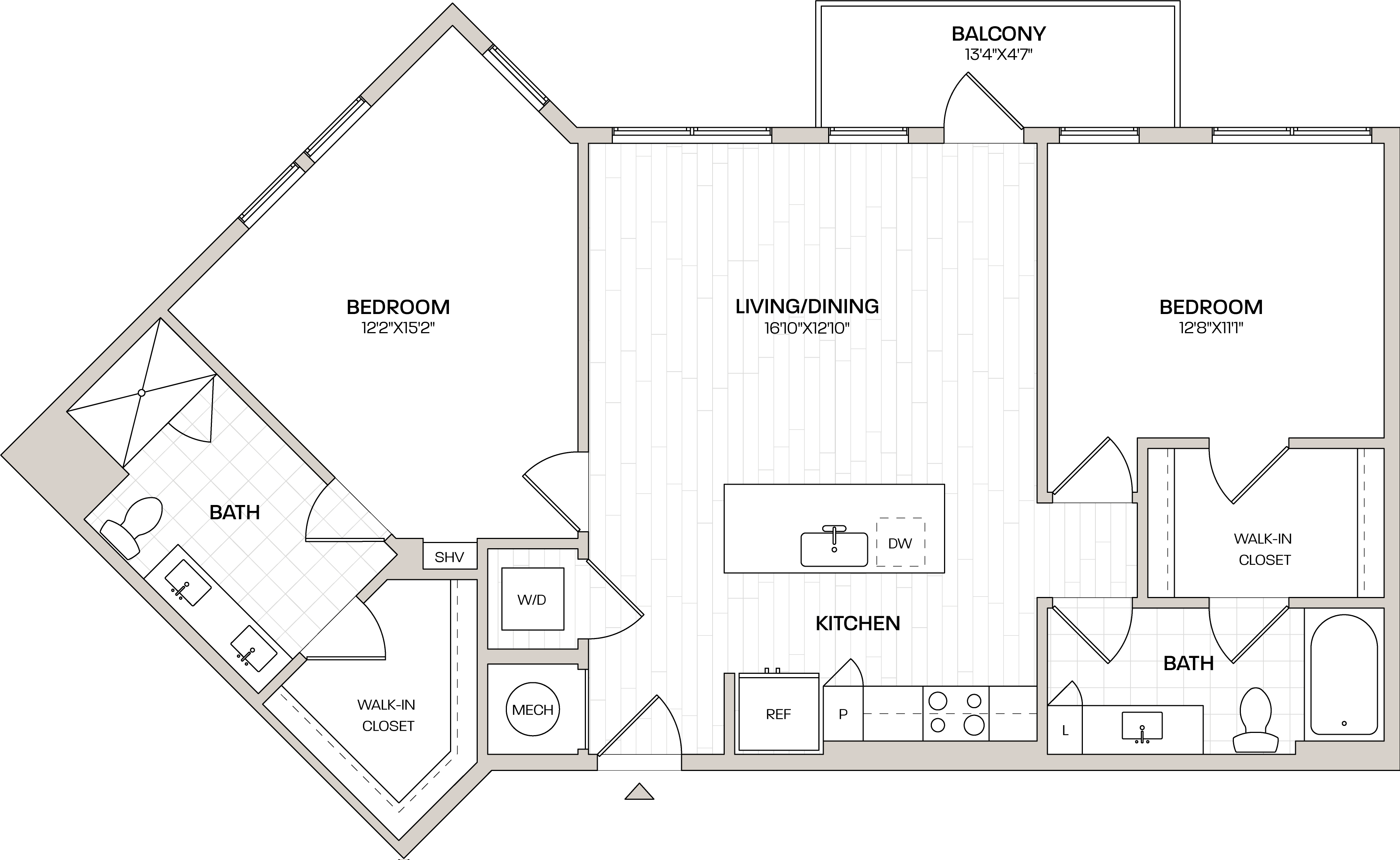 Floor Plan Image of Apartment Apt 5207