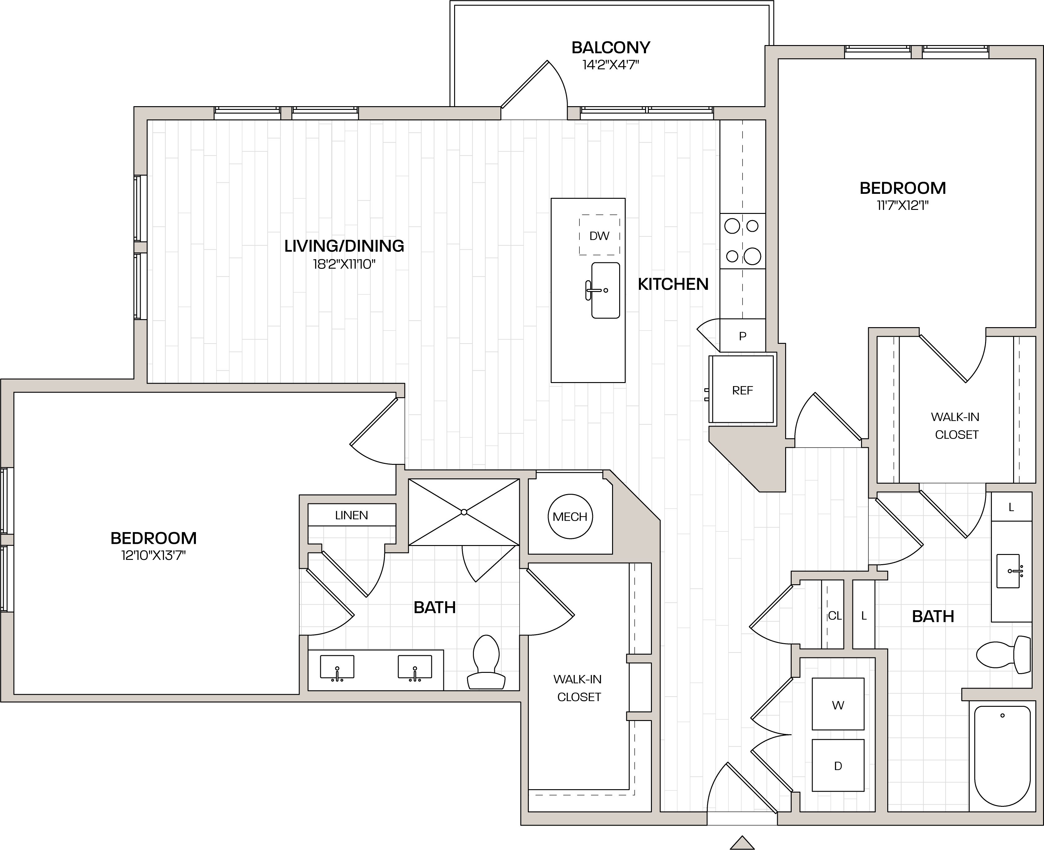 Floor Plan Image of Apartment Apt 1210