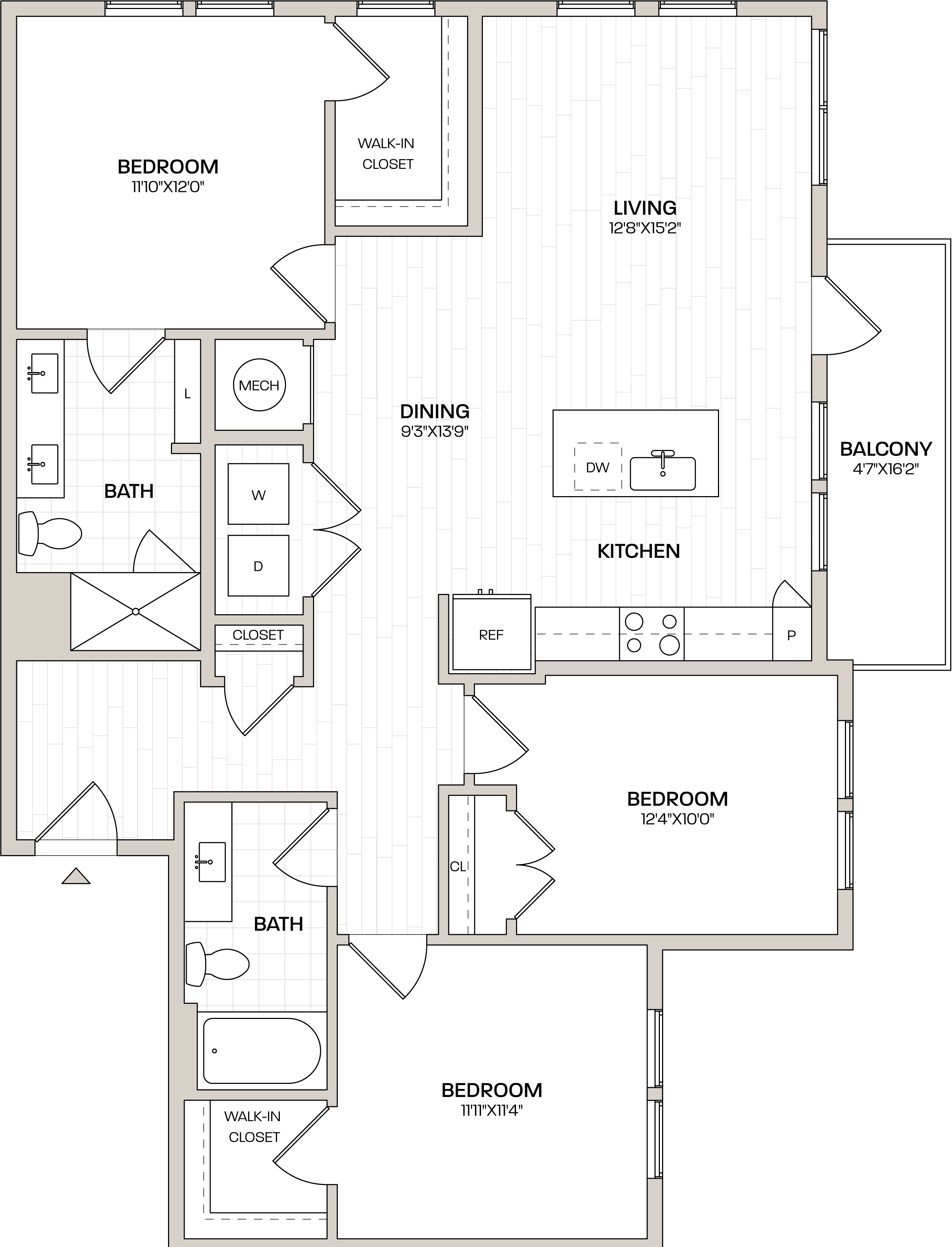 Floor Plan Image of Apartment Apt 1211