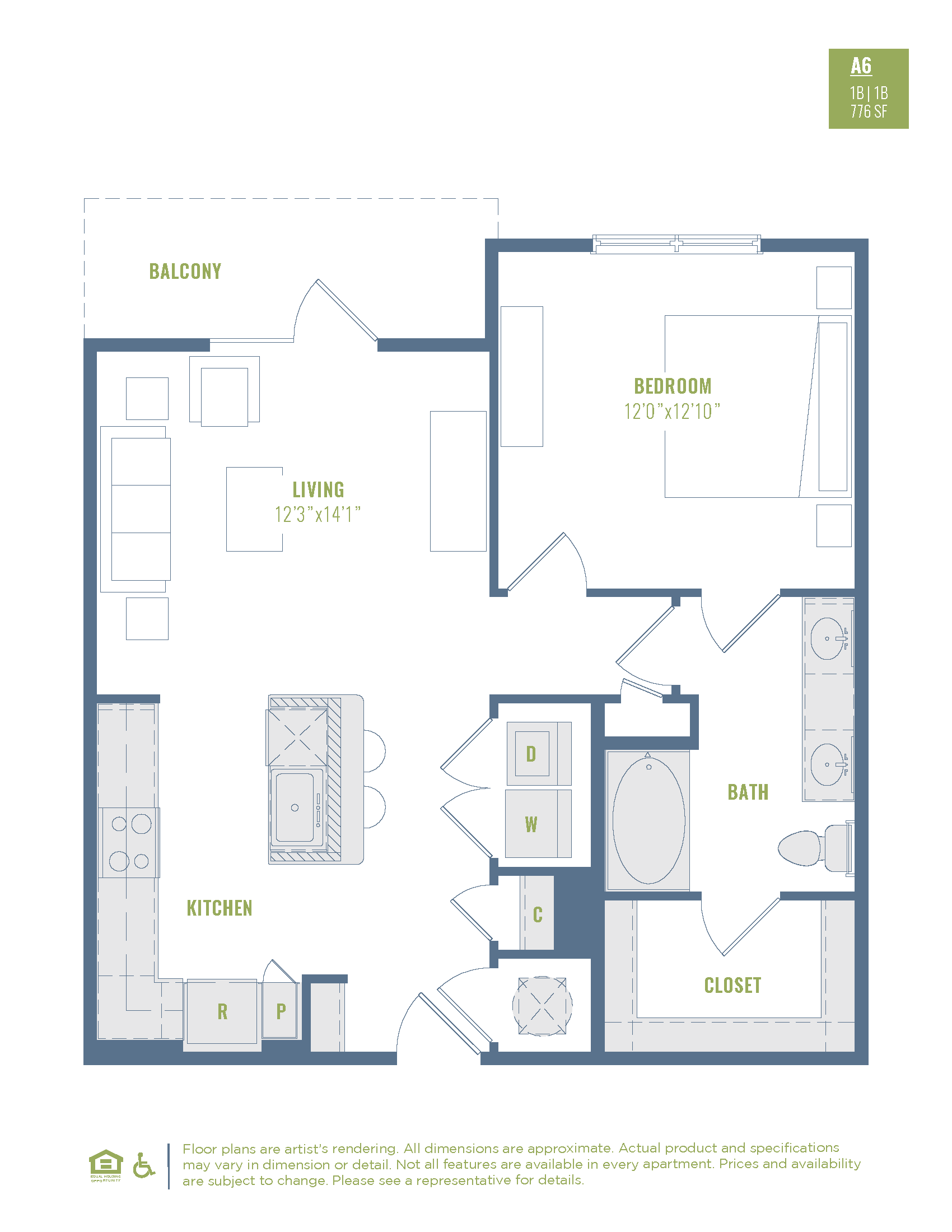 A6 floor plan
