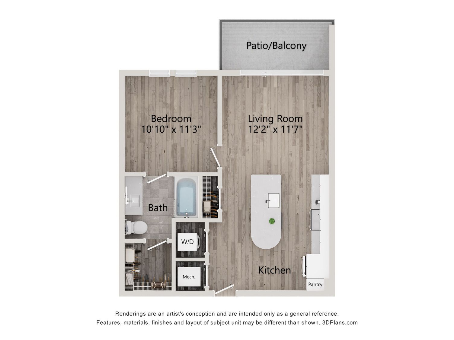Floor Plan Image of Apartment Apt 367