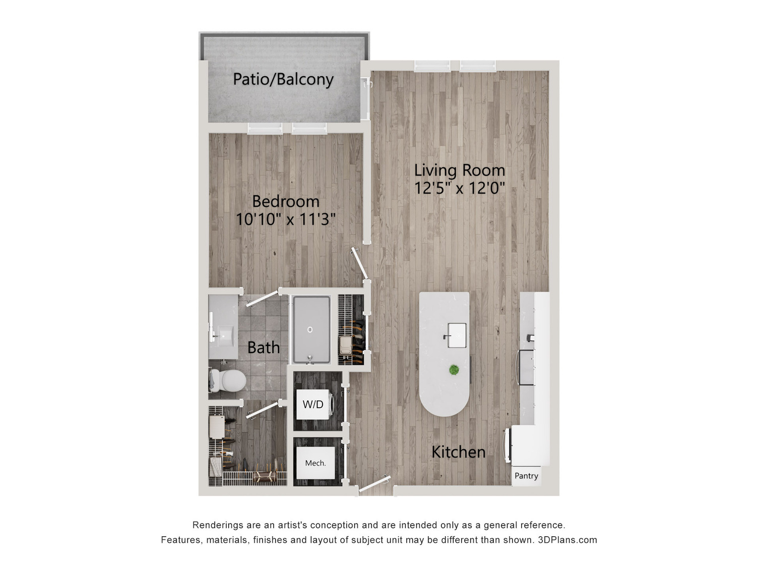 Floor Plan Image of Apartment Apt 304