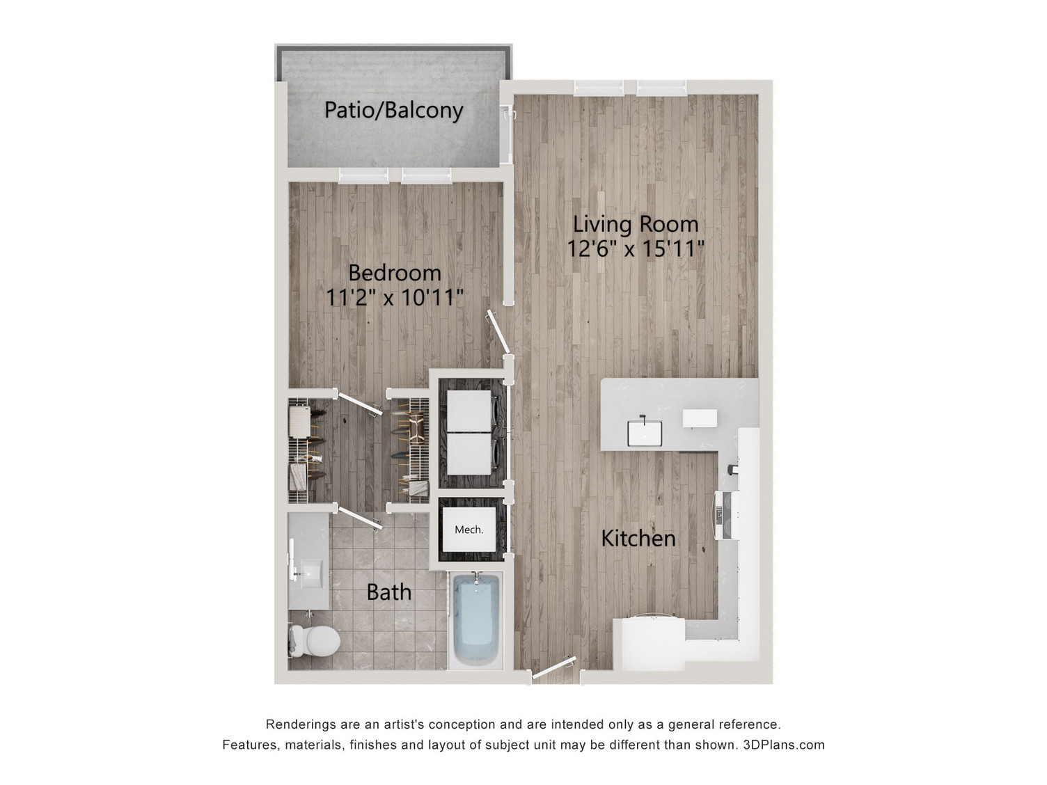 Floor Plan Image of Apartment Apt 275