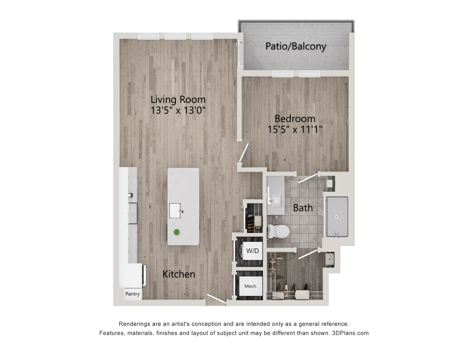 Floor Plan Image of Apartment Apt 363