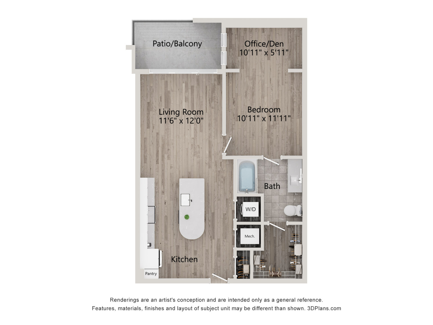 Floor Plan Image of Apartment Apt 343