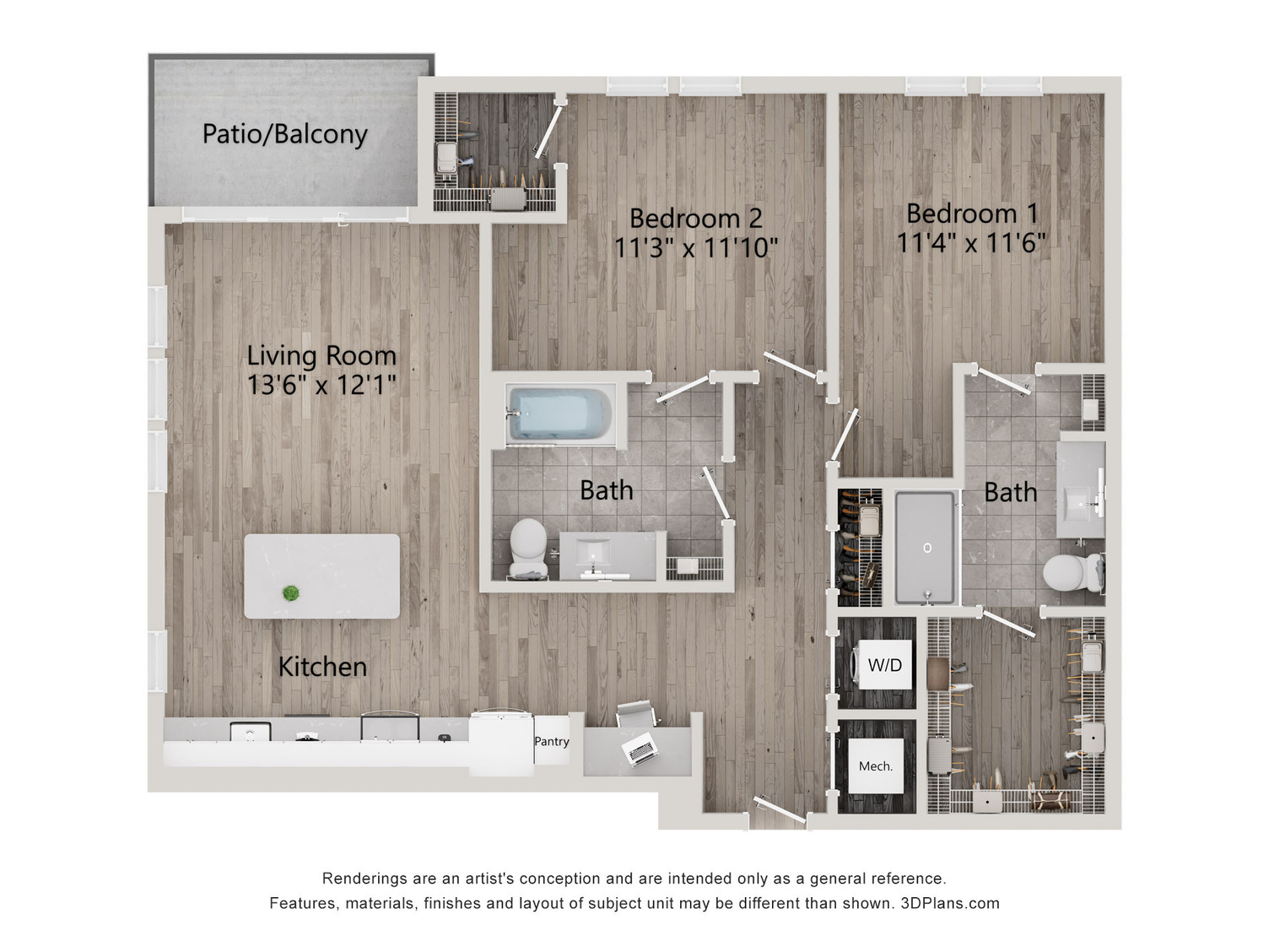 Floor Plan Image of Apartment Apt 585