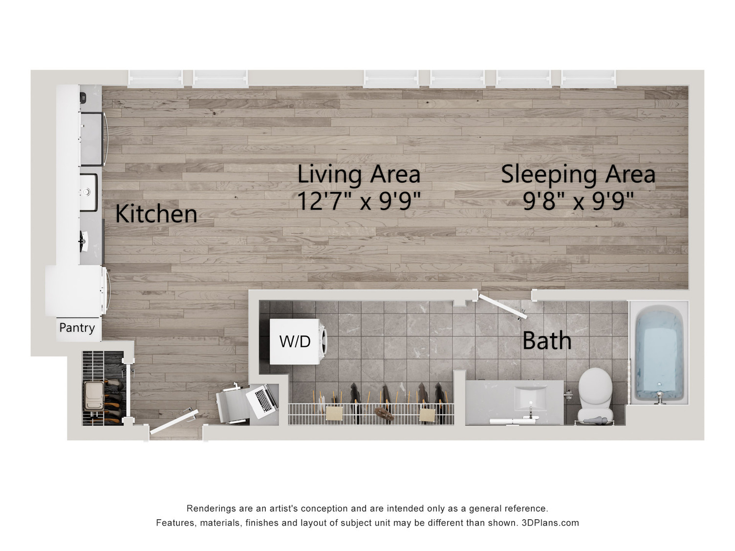 Floor Plan Image of Apartment Apt 433