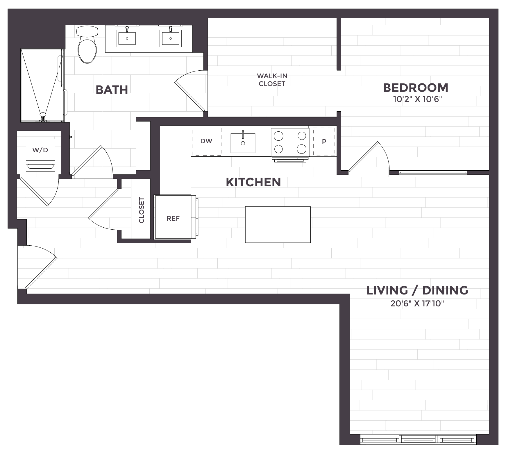 Floor Plan Image of Apartment Apt 0513