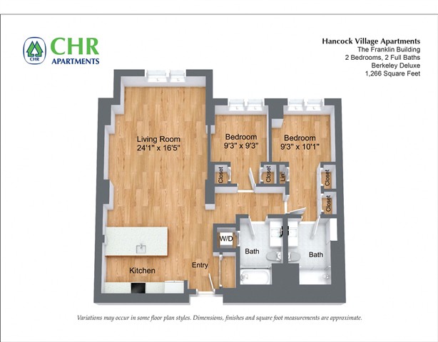 Floor plan 2 Bed/2.5 Bath - The Franklin image 6