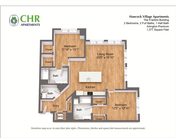 Floor plan 2 Bed/2 Bath - The Franklin image 15