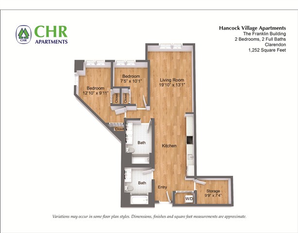 Floor plan 2 Bed/2 Bath - The Franklin image 16