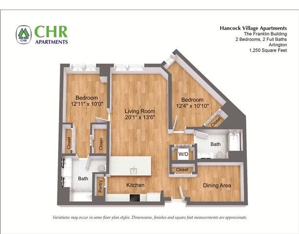 Floor plan 2 Bed/2 Bath - The Franklin image 18