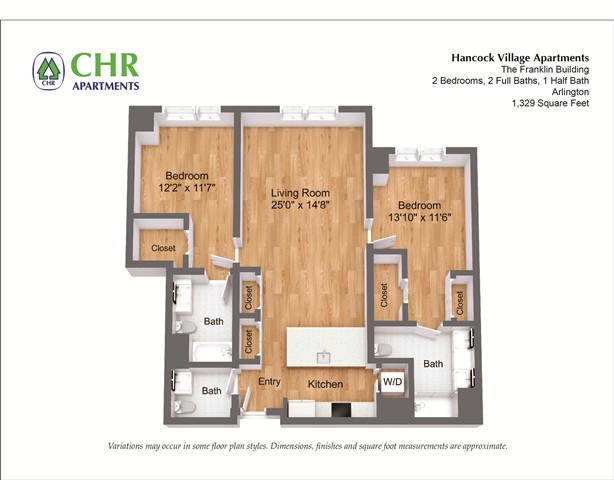 Floor plan 2 Bed/2 Bath - The Franklin image 19