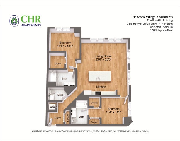 Floor plan 2 Bed/2 Bath - The Franklin image 24