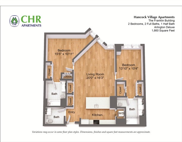 Floor plan 2 Bed/2 Bath - The Franklin image 25