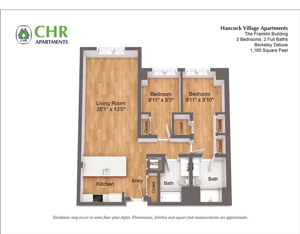 Floor plan 2 Bed/2 Bath - The Franklin image 10
