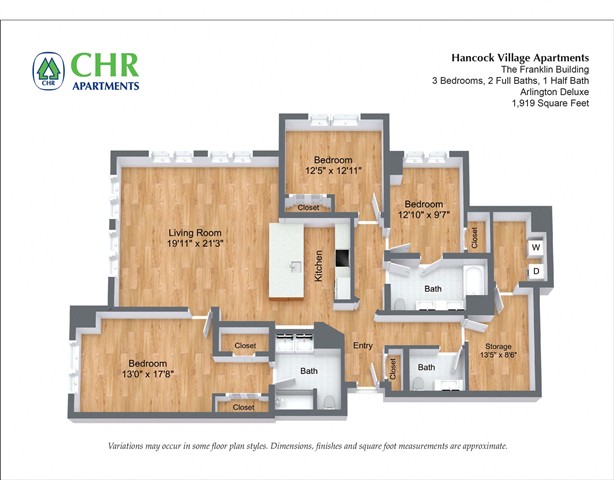 Click to view 3 Bed/2.5 Bath - The Franklin floor plan gallery