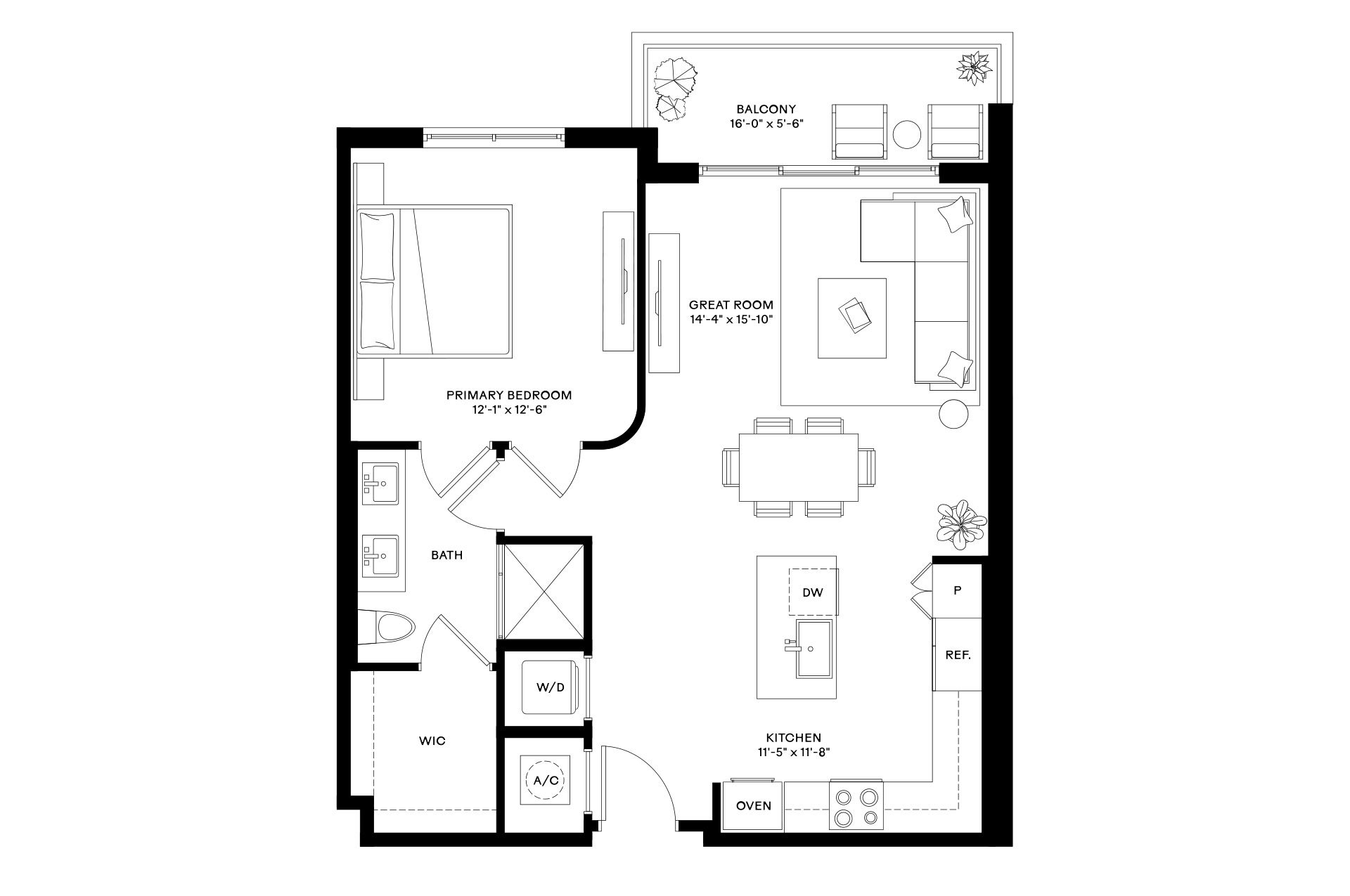 Floor Plan Image of Apartment Apt 4205