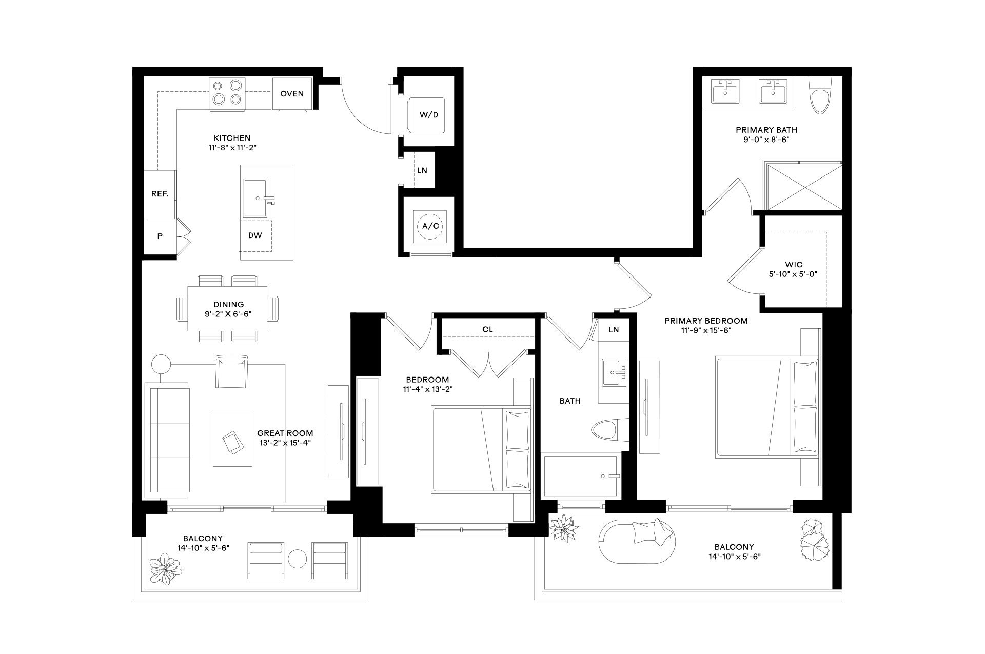 Floor Plan Image of Apartment Apt 1804